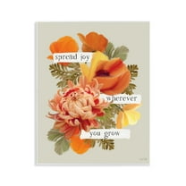 Stupell Industries Spread Joy Flowers Botanical & Floral Painting Unframed Art Print Wall Art, 11 x 14