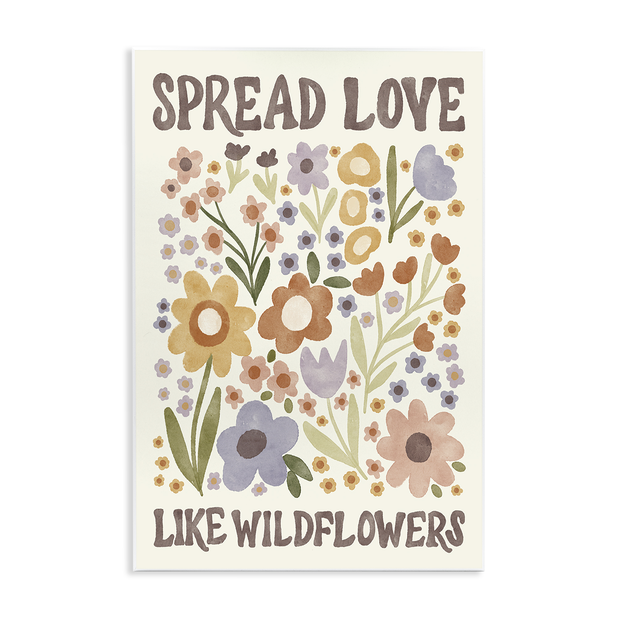 Stupell Industries Spread Love Like Wildflowers Plants & Flowers Painting Unframed Art Print Wall Art, 10 x 15