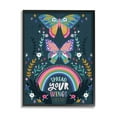 thumbnail image 1 of Stupell Industries Spread Your Wings Quote Intricate Butterfly Patterns Design by Angela Nickeas, 1 of 7