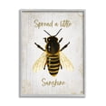 thumbnail image 1 of Stupell Industries Spread a Little Sunshine Phrase Country Bumble Bee, 24 x 30, Design by Jackie Quigley, 1 of 5