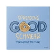 thumbnail image 1 of Stupell Industries Spreading Good Schmear Bitten Bagel Kitchen Phrase Graphic Art Gallery Wrapped Canvas Print Wall Art, Design by Ilene Segal, 1 of 5