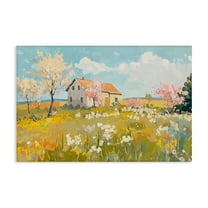 Stupell Industries Spring Barn Scene Canvas Wall Art design by LSR Creative Studio, 16 x 24