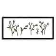 thumbnail image 1 of Stupell Industries Spring Bloom Abstract Florals over Grass Pattern Graphic Art Black Framed Art Print Wall Art, 10x24, by Daphne Polselli, 1 of 5