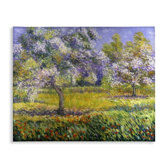 Spring Blooming Trees Canvas Art, 30 x 24, Design By Artist Alexi Fine