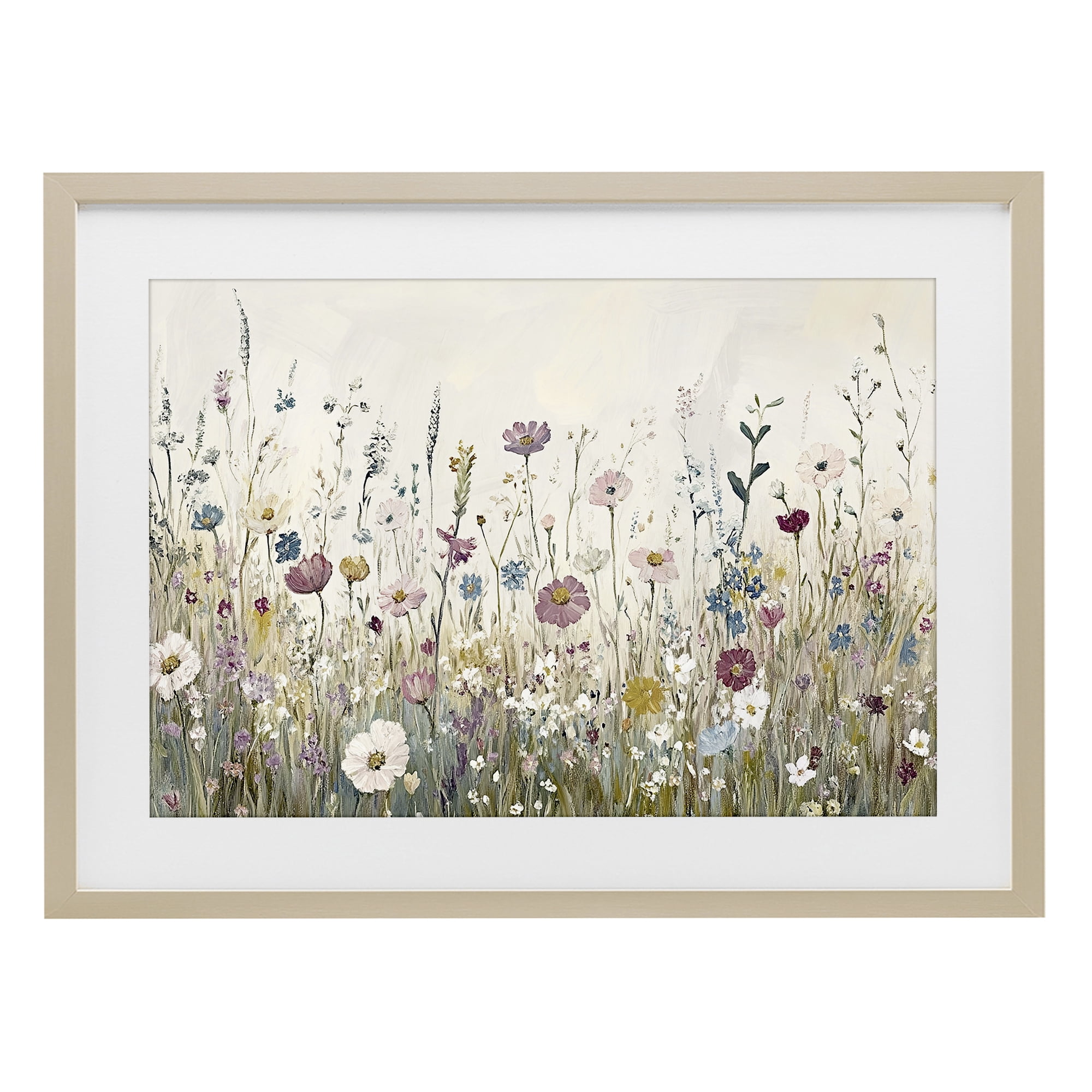 Stupell Industries Spring Blooms Pastoral Meadow Birch Framed Print Under Glass, design by Kim Allen