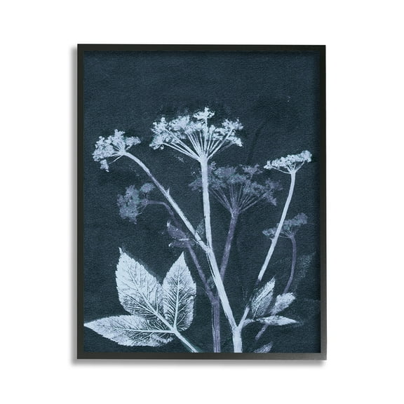 Stupell Industries Spring Botanical Shapes Botanical & Floral Painting Black Framed Art Print Wall Art, 11 x 14