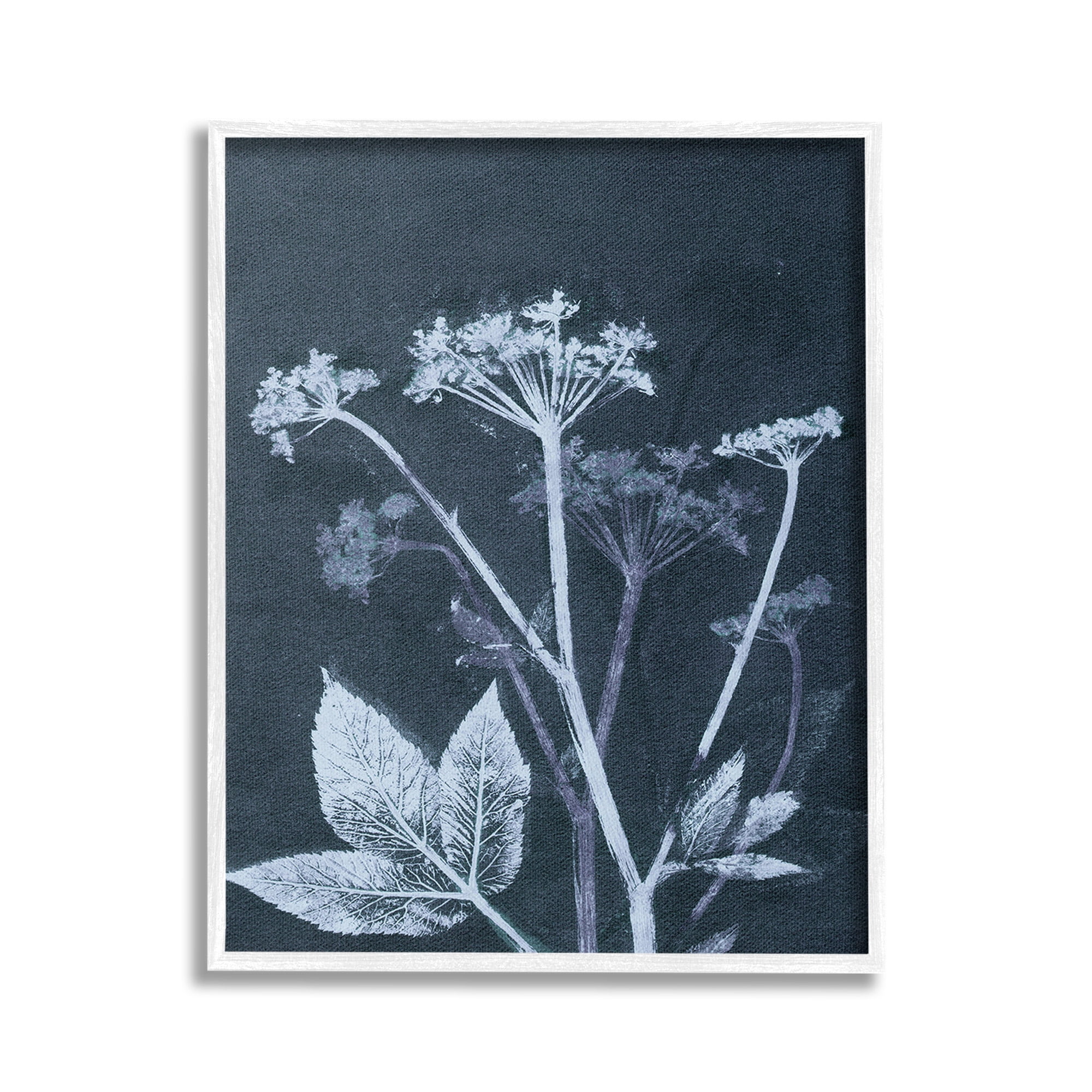 Stupell Industries Spring Botanical Shapes Botanical & Floral Painting White Framed Art Print Wall Art, 24 x 30