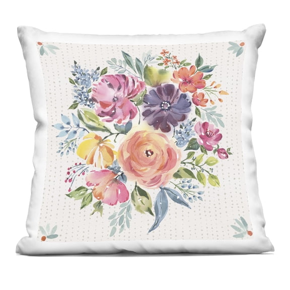 Stupell Industries Spring Bouquet Motif Decorative Printed Throw Pillow, design by Jenny Faw