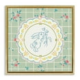 thumbnail image 1 of Stupell Industries Spring Bunny on Doily Gold Framed Floater Canvas Wall Art, design by Angela Steahling, 1 of 9
