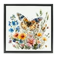 thumbnail image 1 of Stupell Industries Spring Butterfly Garden Insects Painting Black Floater Framed Canvas Art Print Wall Art, 25 x 25, 1 of 10