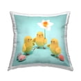 thumbnail image 1 of Stupell Industries Spring Chicks With Daffodil Square Decorative Printed Throw Pillow, 18 x 18,, 1 of 6