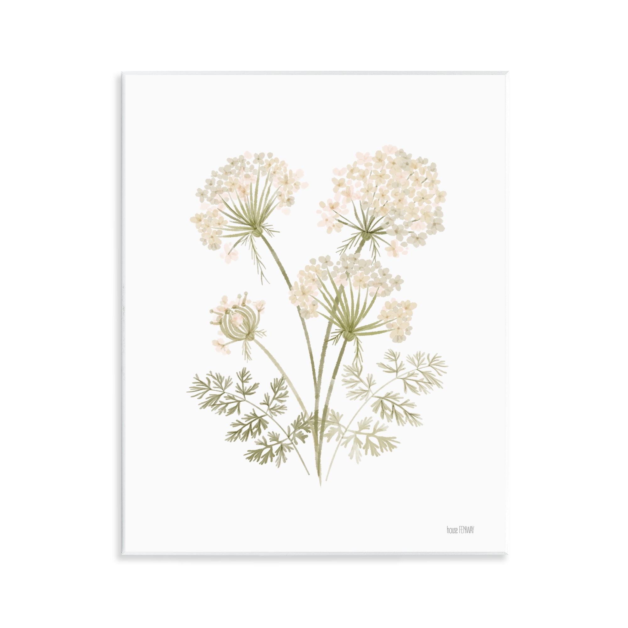 Stupell Industries Spring Dandelion Sprigs Plants & Flowers Painting Unframed Art Print Wall Art, 11 x 14