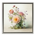 thumbnail image 1 of Stupell Industries Spring Floral Bouquet Botanical & Floral Painting Gray Floater Framed Canvas Art Print Wall Art, 25 x 25, 1 of 9