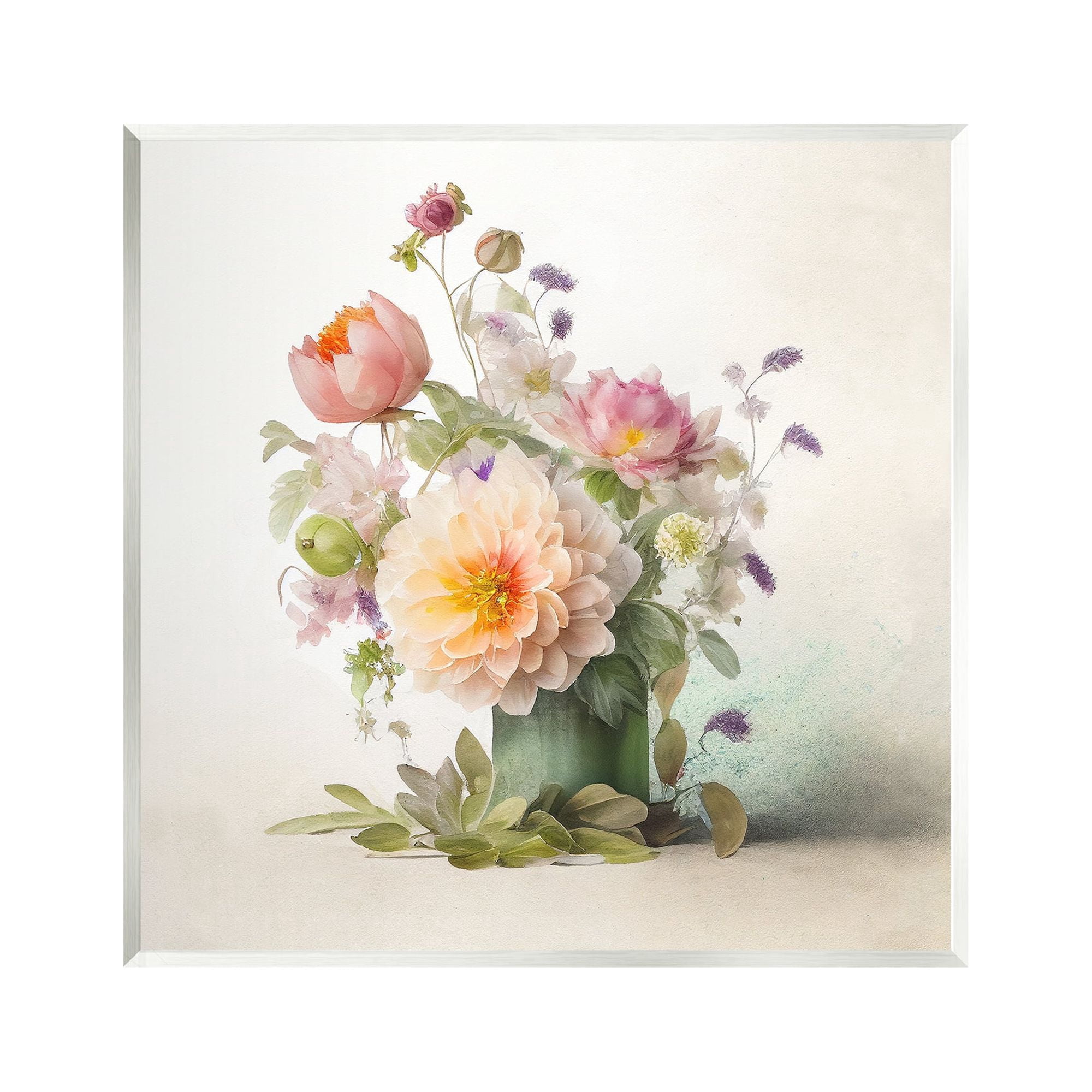 Stupell Industries Spring Floral Bouquet Botanical & Floral Painting Unframed Art Print Wall Art, 12 x 12