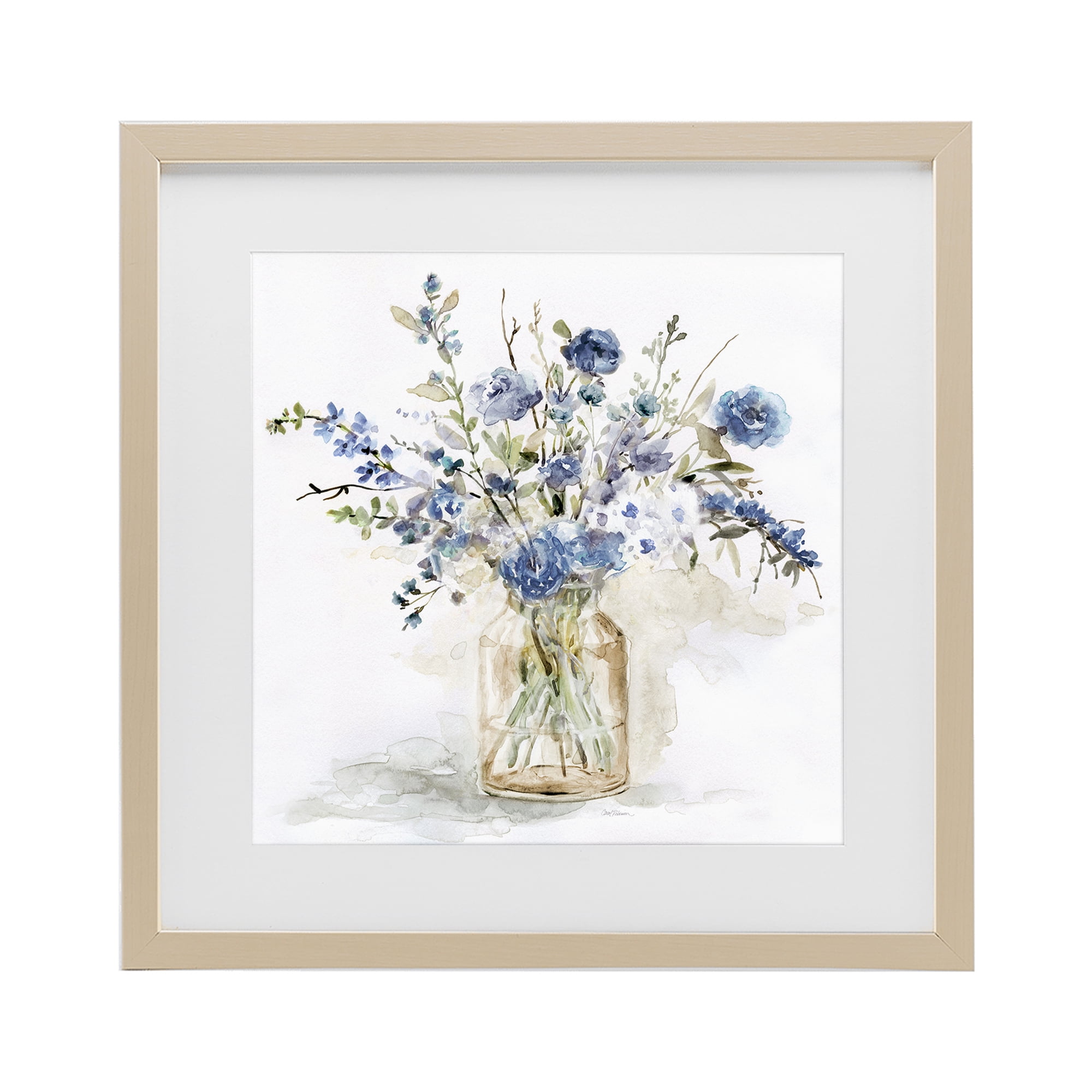 Stupell Industries Spring Floral Dollops Birch Framed Print Under Glass, design by Carol Robinson