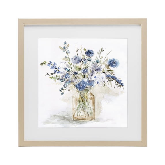 Stupell Industries Cottage Spring Floral Dollops Birch Framed Print Under Glass, 13 x 13, by Carol Robinson