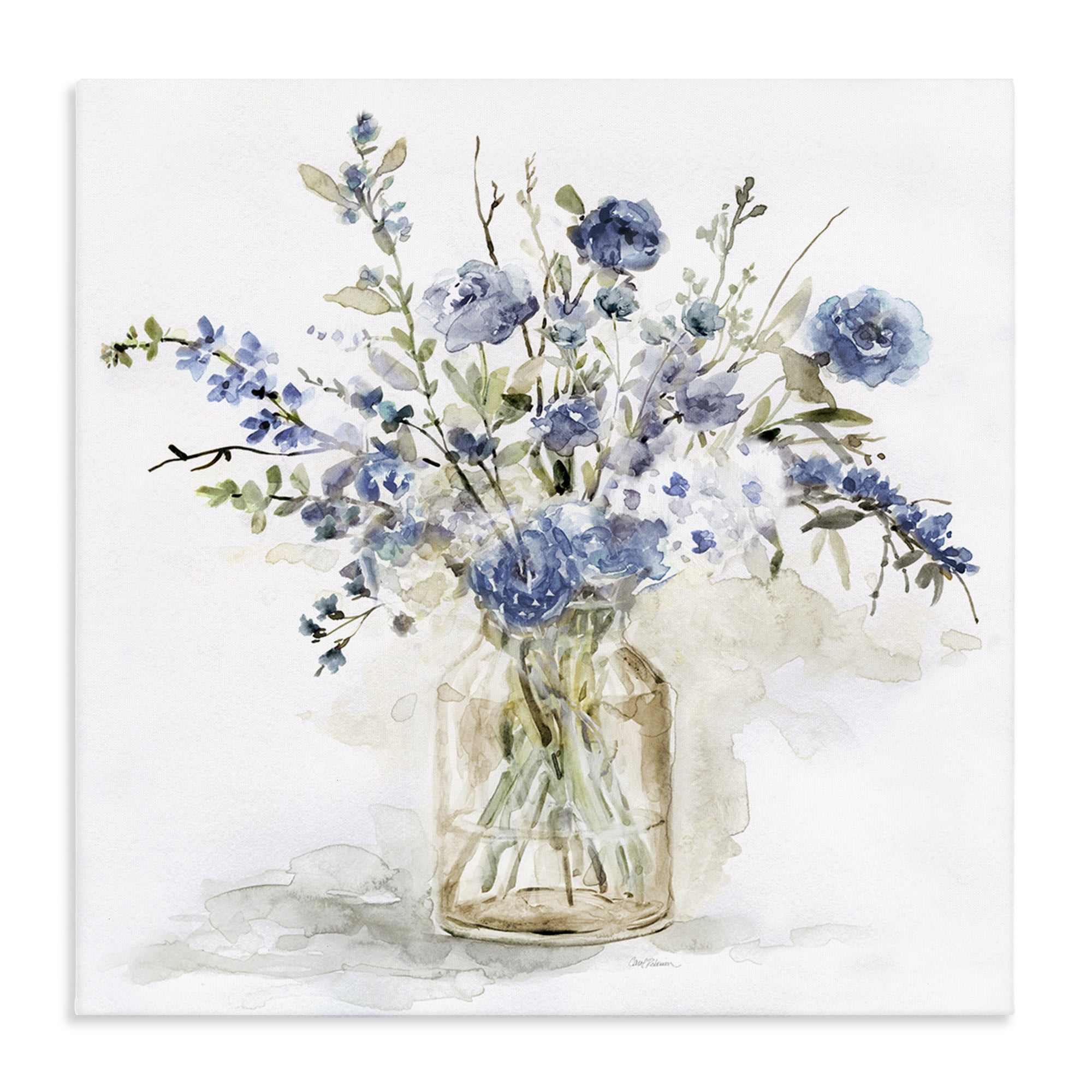 Stupell Industries Spring Floral Dollops Canvas Wall Art, design by Carol Robinson