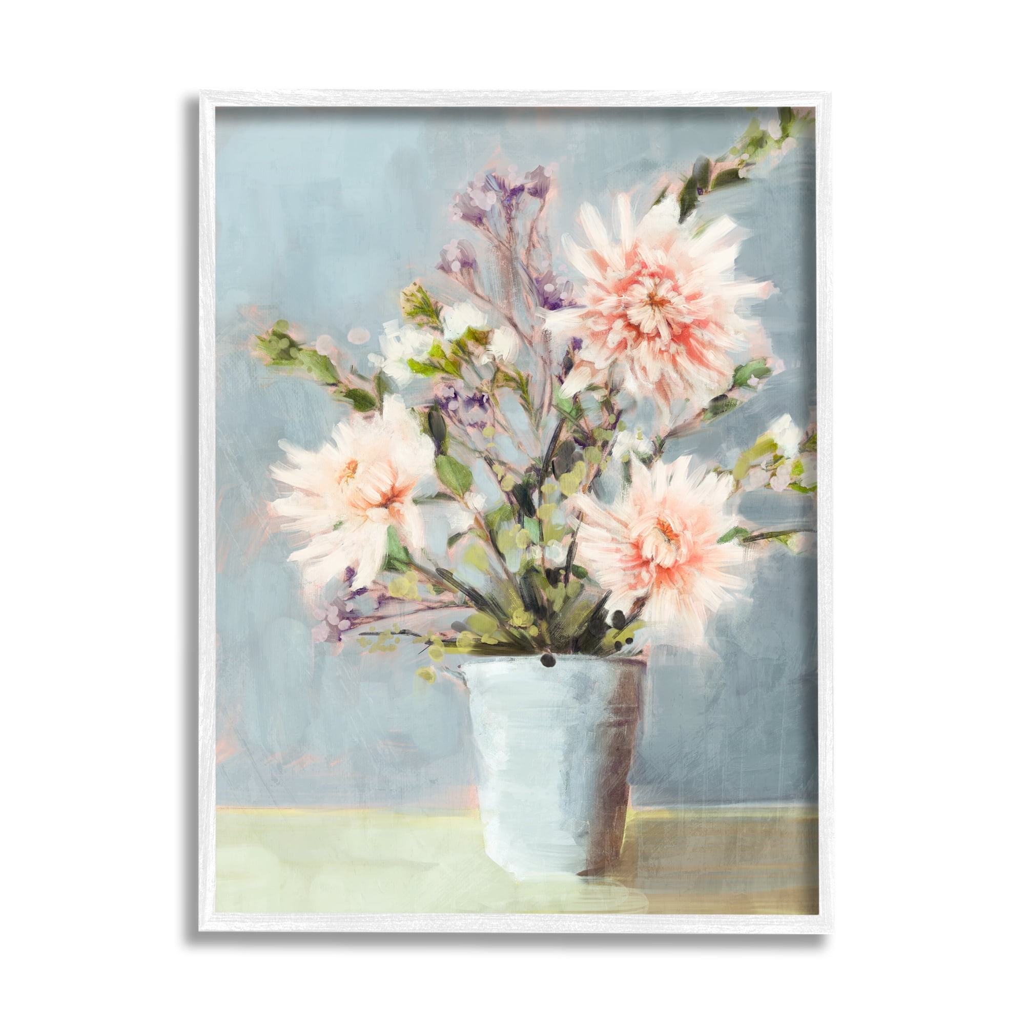 Stupell Industries Spring Florals Bouquet Botanical & Floral Painting White Framed Art Print Wall Art, 24 x 30