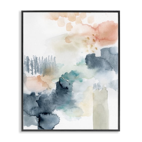 Stupell Industries Contemporary Spring Forest Veil Abstract Tree Landscape Black Framed Giclee Art, 24 x 30, by Victoria Barnes