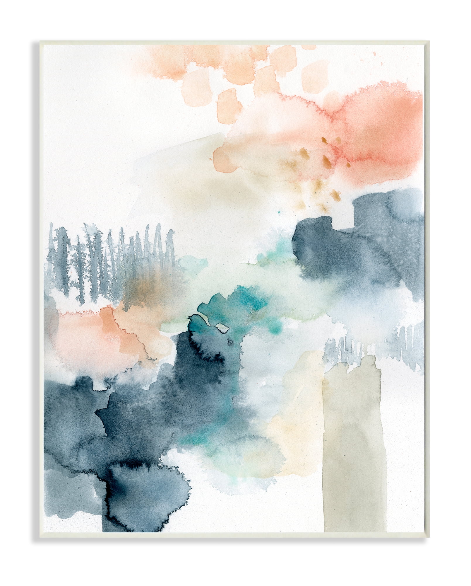 Stupell Industries Spring Forest Veil Abstract Tree Landscape Wall Plaque, 10 x 15, Design by Victoria Barnes