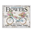 thumbnail image 1 of Stupell Industries Rustic Lodge Spring Fresh Flowers & Bike White Framed Giclee Art, 14 x 11, by Creatif Belle, 1 of 8