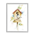 thumbnail image 1 of Stupell Industries Spring Garden Bird House Backyard Robin Illustration,11 x 14, Design by Patricia Pinto, 1 of 5