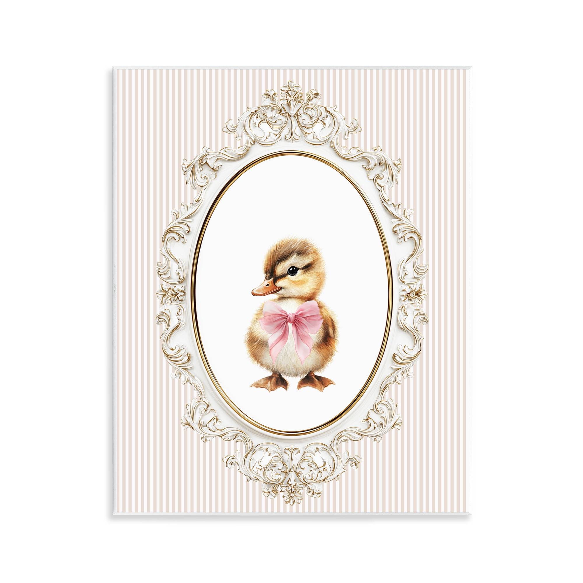 Stupell Industries Spring Gingham Baby Duck Wall Plaque Art, design by Christine Simpson Art