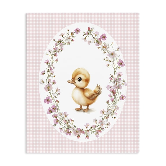 Stupell Industries Cottage Spring Gingham Duckling Canvas Art, 36 x 48, by Christine Simpson Art