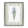 thumbnail image 1 of Stupell Industries Farmhouse Spring Irises with Stripes Gray Floating Frame Canvas Art, 17 x 21, by Nan, 1 of 8