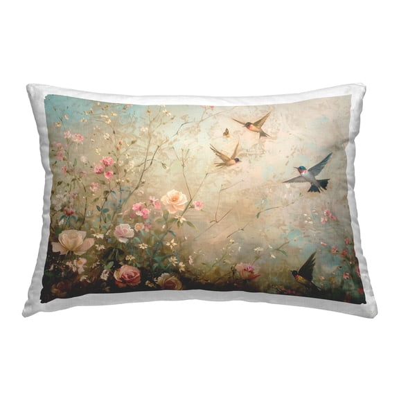 Stupell Industries Spring Meadow Birds Decorative Printed Throw Pillow Design by Arlington Prints.