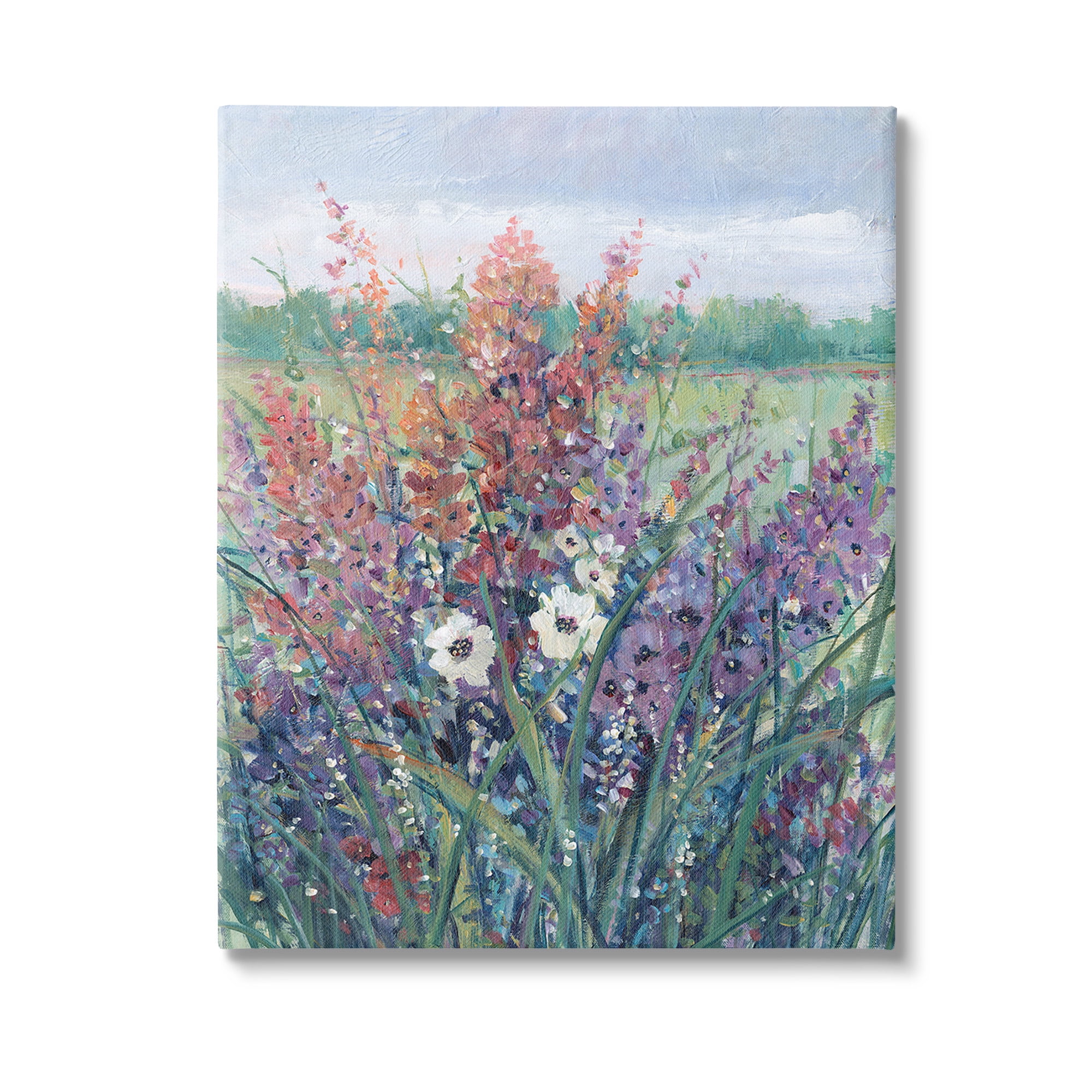 Stupell Industries Spring Meadow Florals Botanical & Floral Painting Gallery Wrapped Canvas Art Print Wall Art, 36 x 48