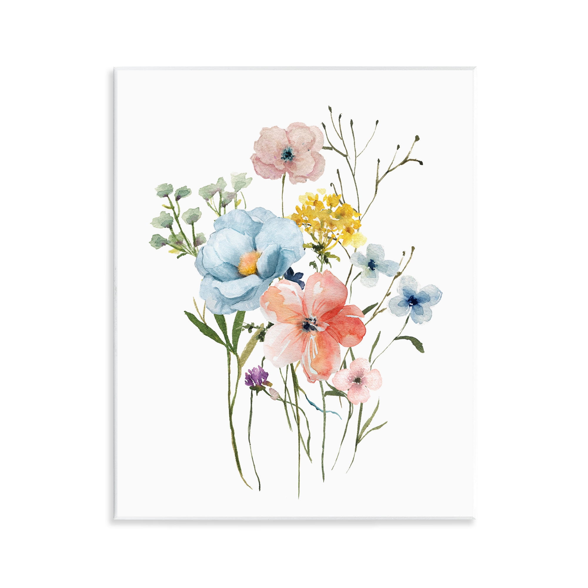 Stupell Industries Spring Meadow Wild Flowers Wall Plaque Art, design by Livi Finn