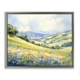 thumbnail image 1 of Stupell Industries Spring Meadow with Distant Mountain Landscape & Nature Painting Gray Floater Framed Canvas Art Print Wall Art, 25 x 31, 1 of 9