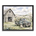 thumbnail image 1 of Stupell Industries Farmhouse Spring Orchard and Truck Black Floating Frame Canvas Art, 21 x 17, by Tabz Jones, 1 of 8