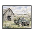 thumbnail image 1 of Stupell Industries Farmhouse Spring Orchard and Truck Black Framed Giclee Art, 14 x 11, by Tabz Jones, 1 of 8