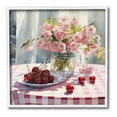 thumbnail image 1 of Stupell Industries Spring Still Life on Plaid Food & Beverage Painting White Framed Art Print Wall Art, 24 x 24, 1 of 9