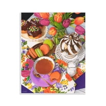 Stupell Industries Spring Tea Party Food & Beverage Painting Unframed Art Print Wall Art, 11 x 14