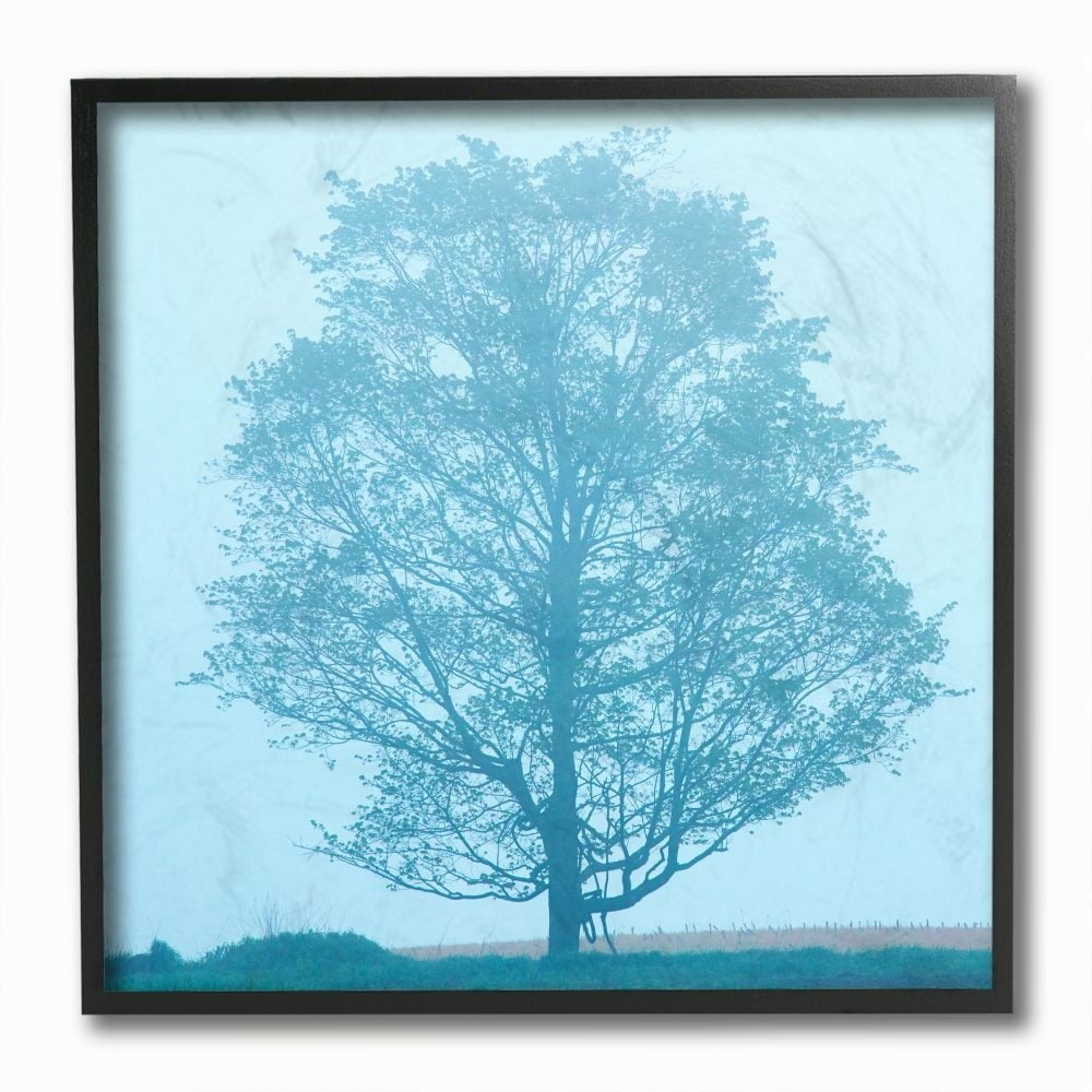 Stupell Industries Spring Tree Blue Sky Landscape Photograph Black Framed Art Print Wall Art, 12x12, by James McLoughlin