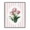 thumbnail image 1 of Stupell Industries French Country Spring Tulips on Stripes Black Framed Giclee Art, 16 x 20, by Ink Drop Loft, 1 of 8