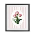 thumbnail image 1 of Stupell Industries French Country Spring Tulips on Stripes Black Framed Print Under Glass, 13 x 16, by Ink Drop Loft, 1 of 8