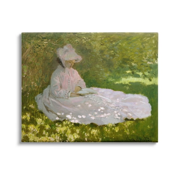 Stupell Industries Springtime Classic Claude Monet Painting Female Portrait Painting Gallery Wrapped Canvas Print Wall Art, Design by one1000paintings