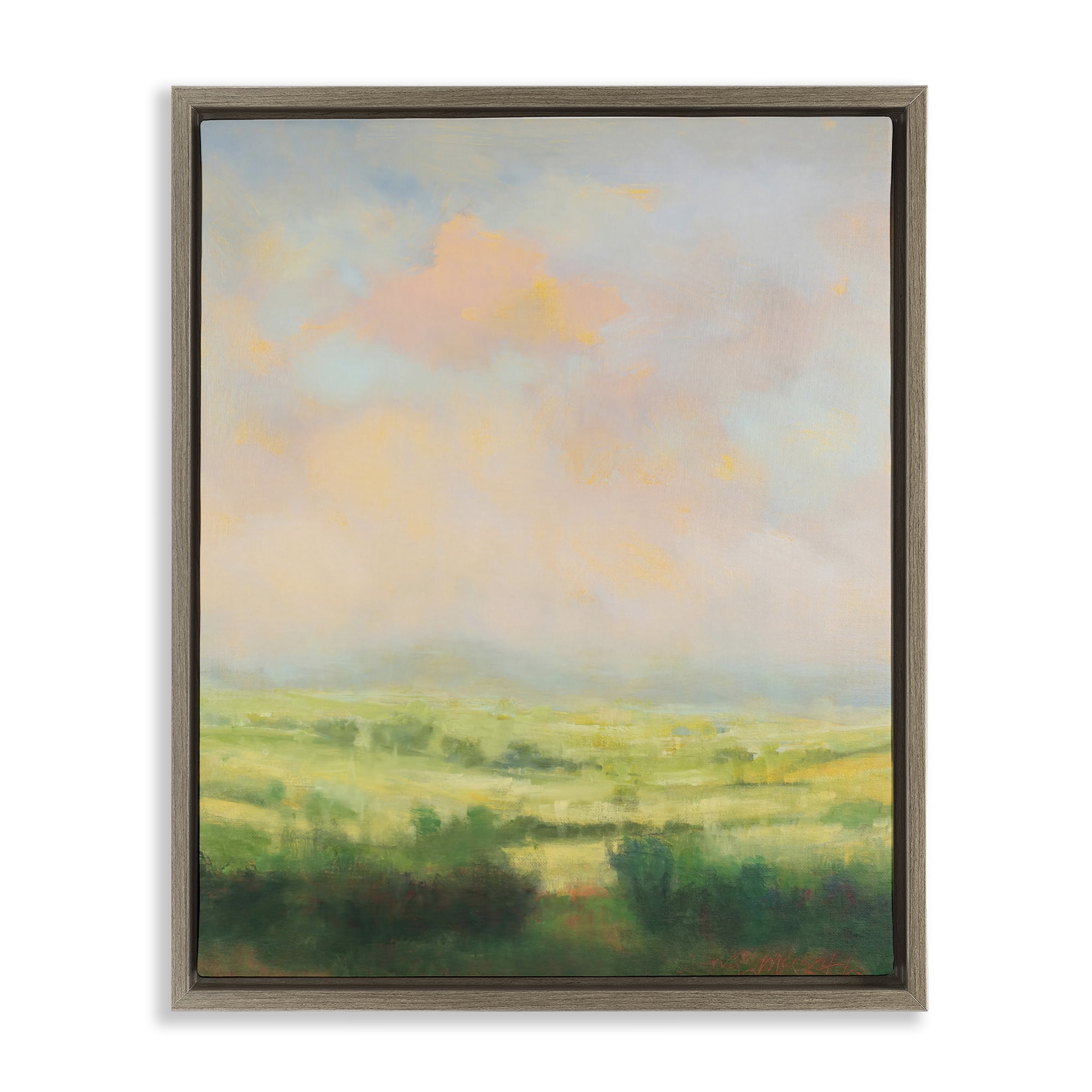 Stupell Industries Springtime Farnese Landscape Brown Framed Floater Canvas Wall Art, design by William McCarthy