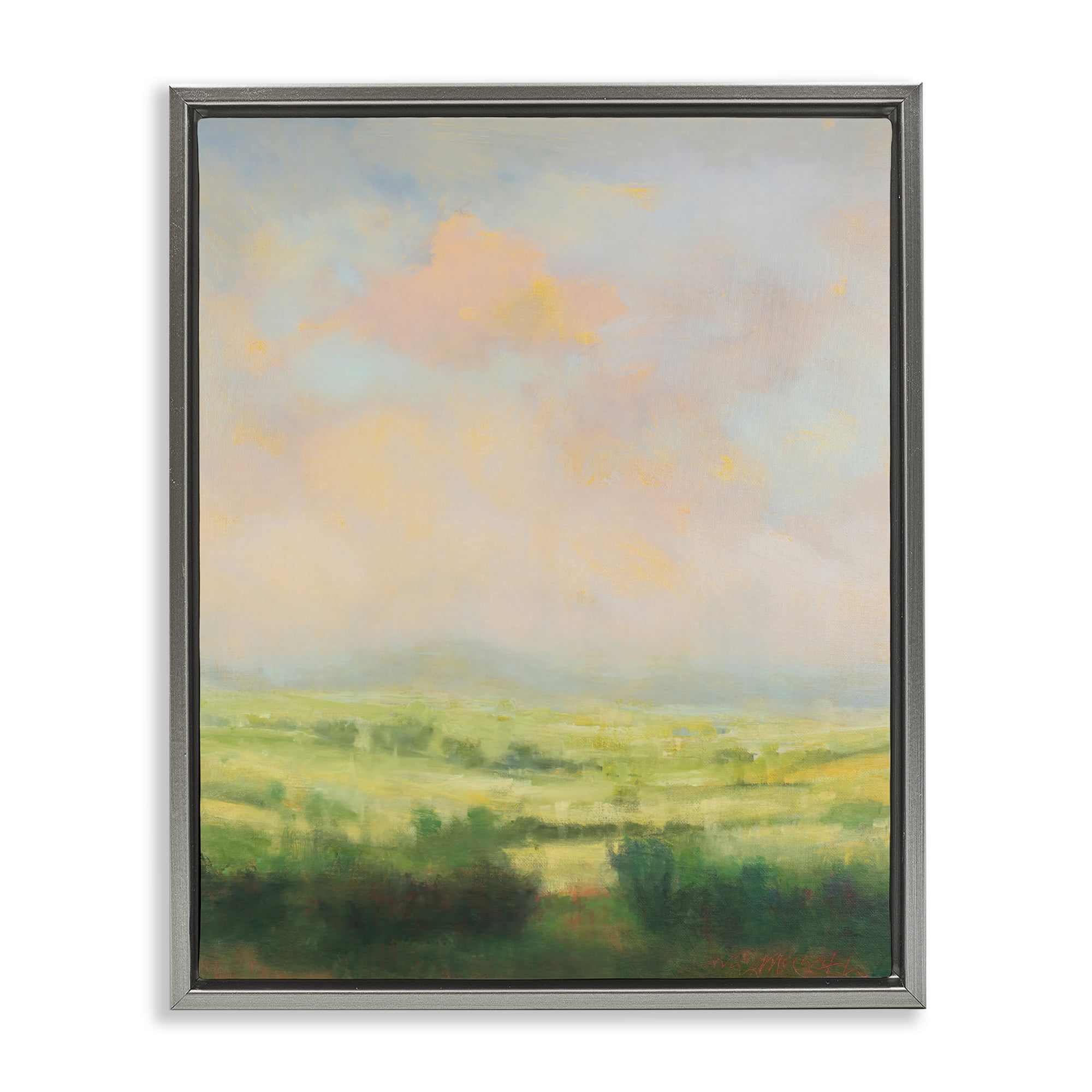 Stupell Industries Springtime Farnese Landscape Gray Framed Floater Canvas Wall Art, design by William McCarthy
