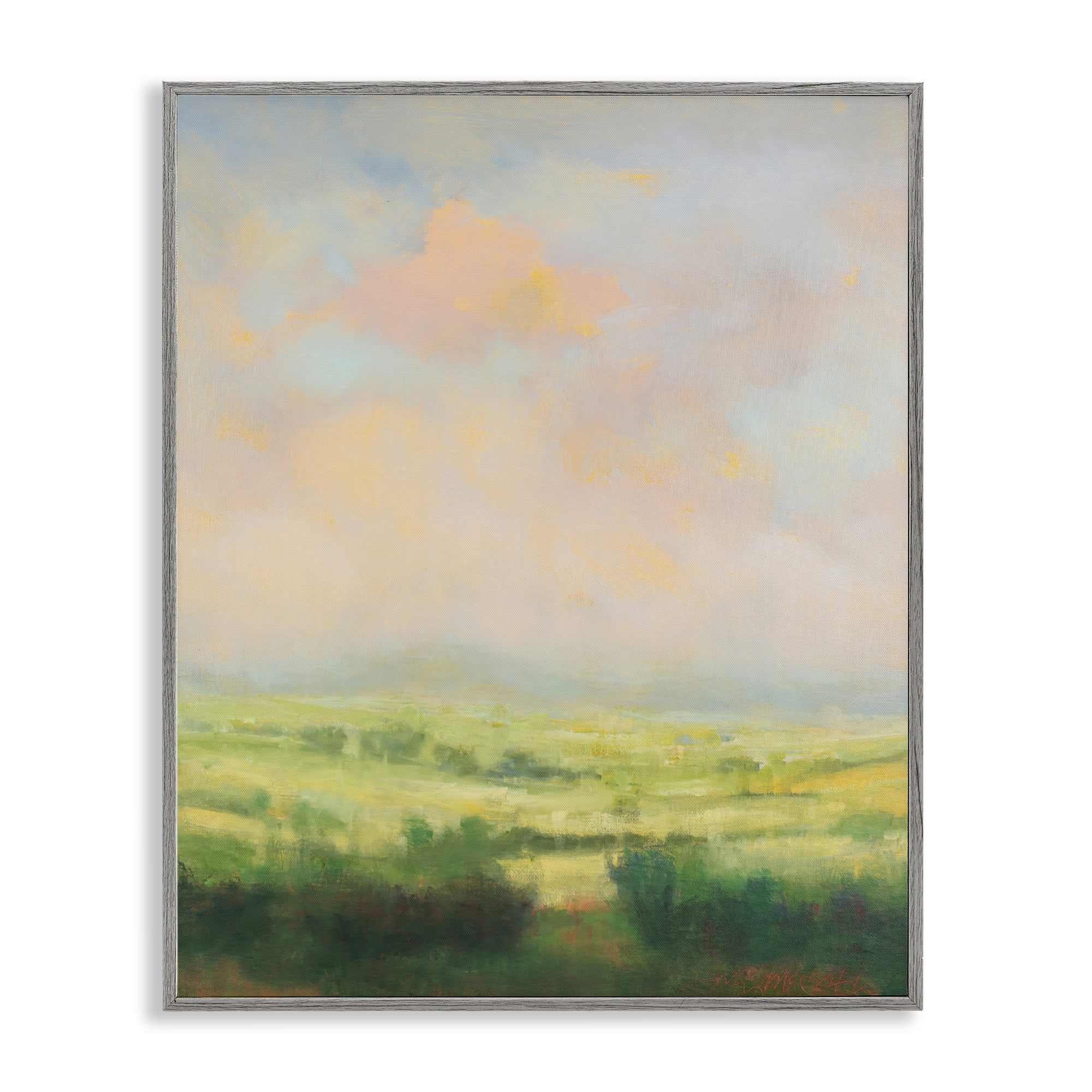 Stupell Industries Springtime Farnese Landscape Gray Framed Giclee Art, design by William McCarthy