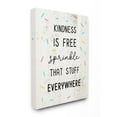 thumbnail image 1 of Stupell Industries Sprinkle Kindness Everywhere Fun Motivational Reference Canvas Wall Art Design by Daphne Polselli, 30" x 40", 1 of 6