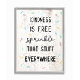 thumbnail image 1 of Stupell Industries Sprinkle Kindness Everywhere Fun Motivational Reference Framed Wall Art Design by Daphne Polselli, 16" x 20", Gray Framed, 1 of 7
