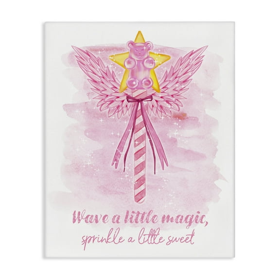 Stupell Industries Sprinkle Sweet Magic Fairy Tales & Fantasy Painting Gallery Wrapped Canvas Art Print Wall Art, 16 x 20