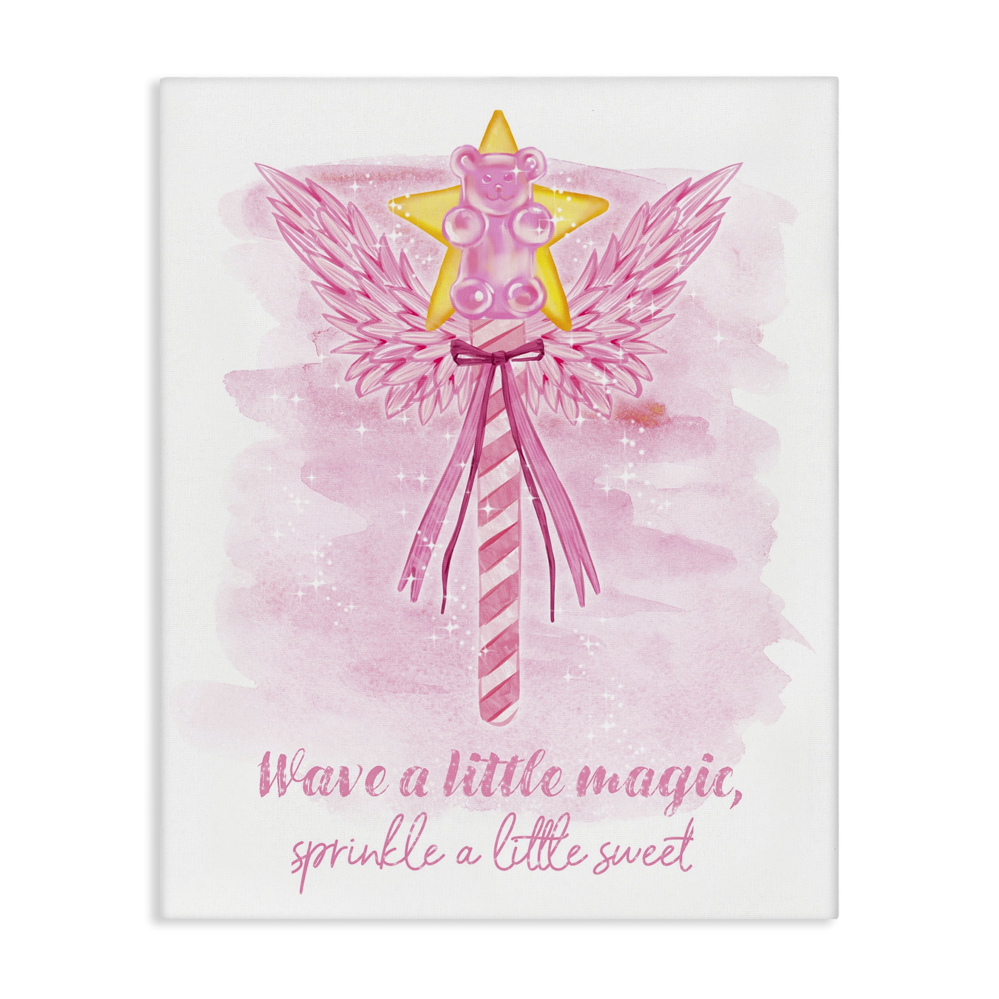 Stupell Industries Sprinkle Sweet Magic Fairy Tales & Fantasy Painting Gallery Wrapped Canvas Art Print Wall Art, 24 x 30