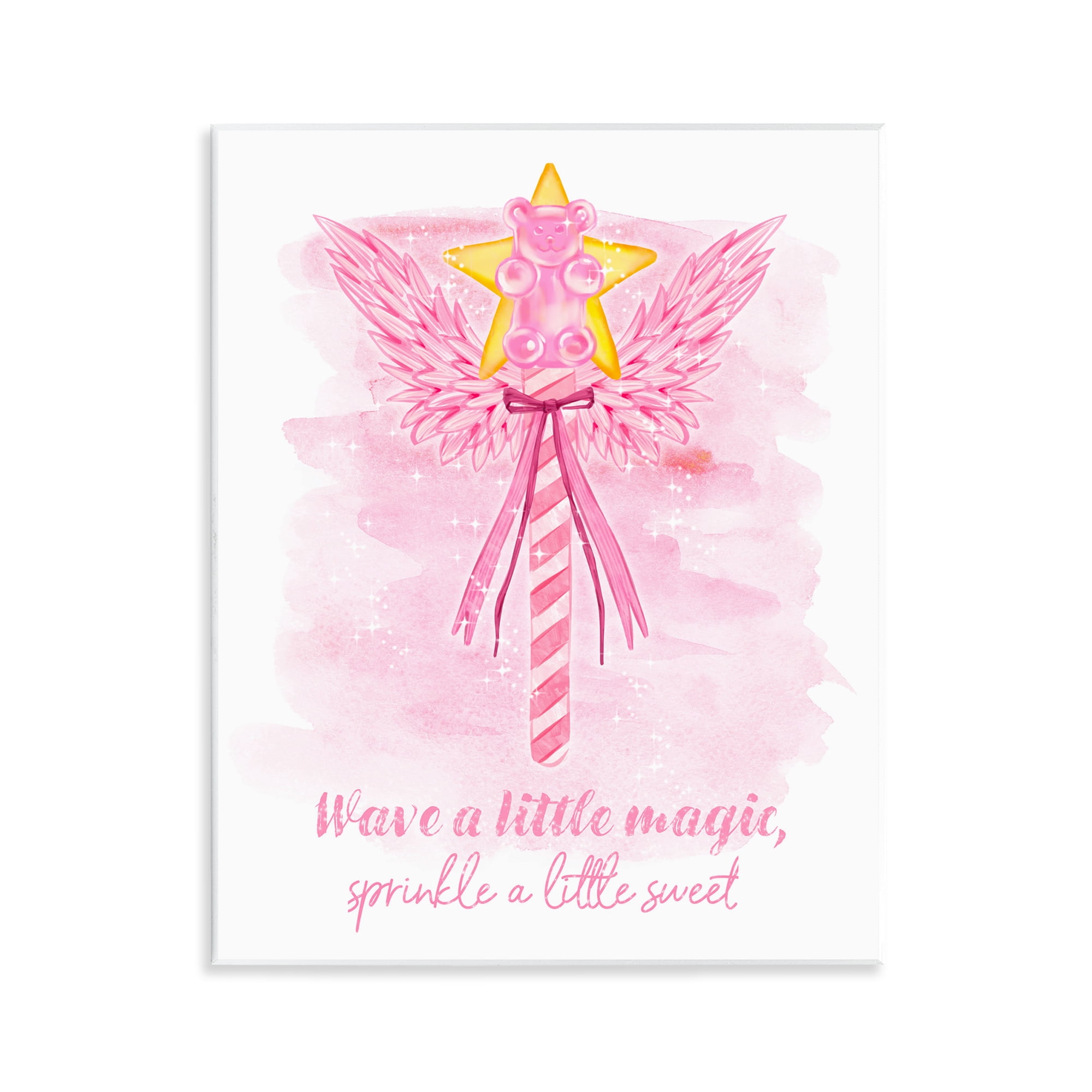 Stupell Industries Sprinkle Sweet Magic Fairy Tales & Fantasy Painting Unframed Art Print Wall Art, 11 x 14