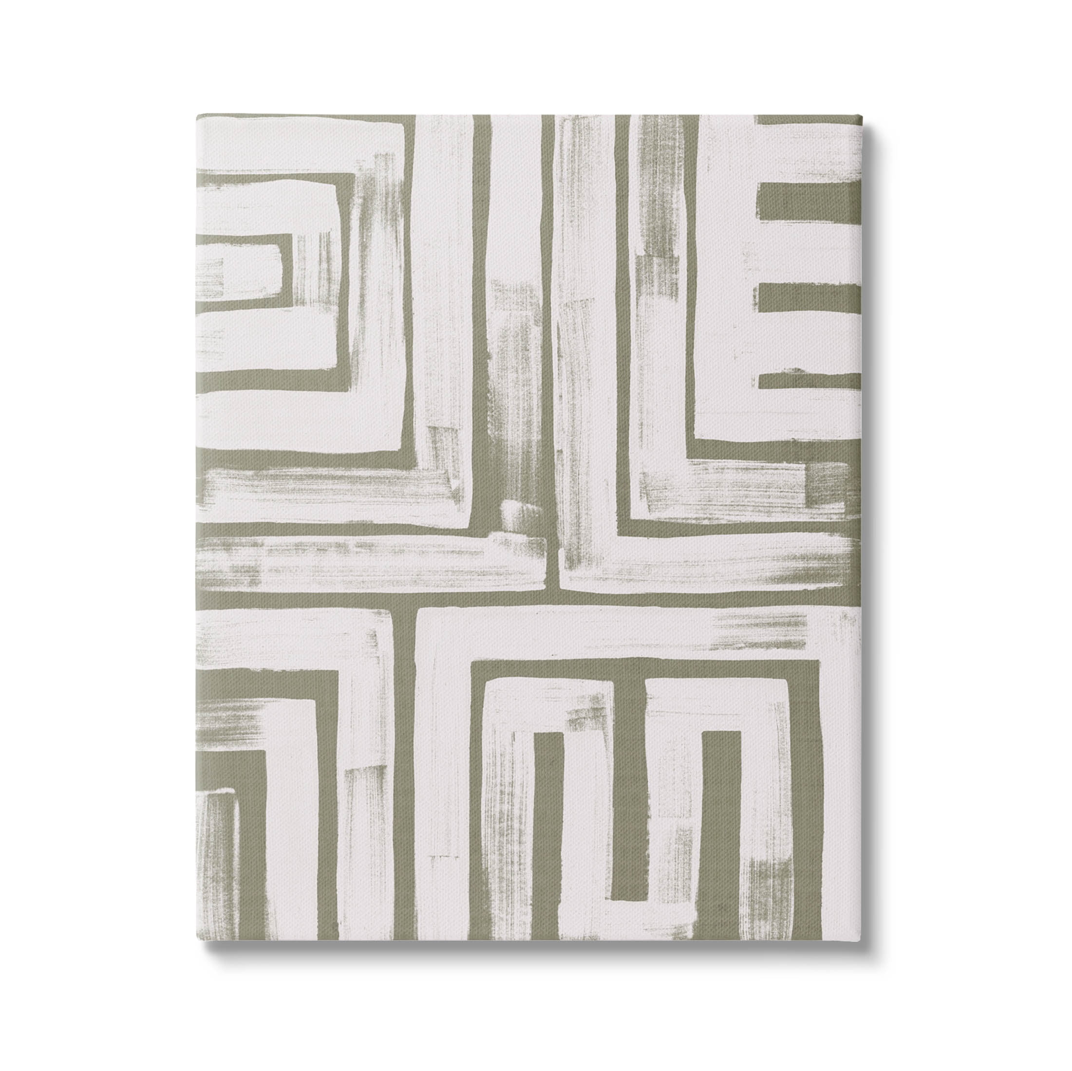Stupell Industries Square Shape Abstract Pattern Graphic Art Gallery Wrapped Canvas Print Wall Art, Design by June Erica Vess